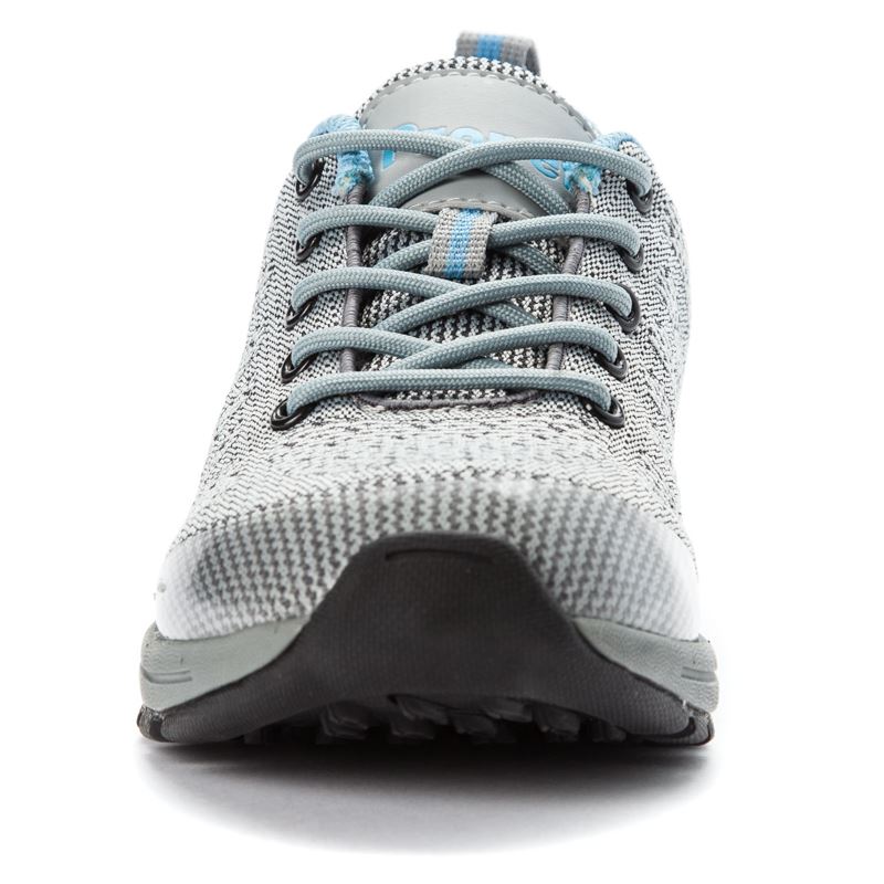 Propet Shoes Women's Petra-Lt Grey/Lt Blue - Click Image to Close