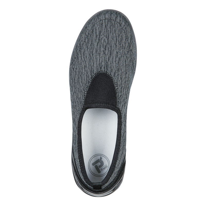 Propet Shoes Women's TravelActive Slip-On-Black/Grey Heather