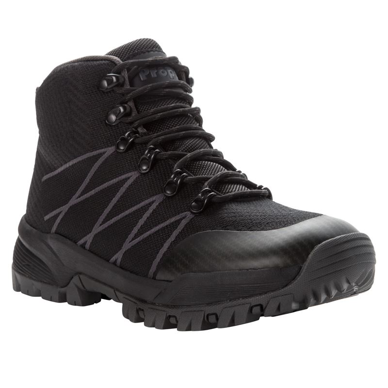 Propet Shoes Men's Traverse-Black/Dk Grey - Click Image to Close