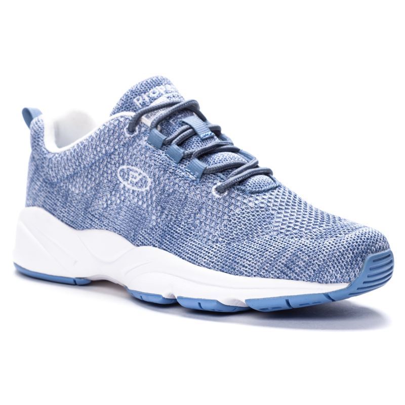 Propet Shoes Women's Stability Fly-Denim/White