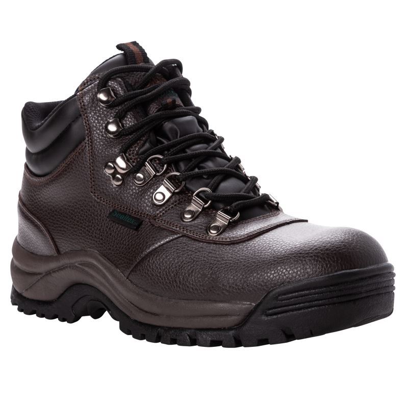 Propet Shoes Men's Shield Walker-Bronco Brown - Click Image to Close