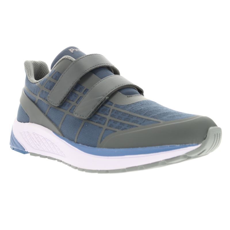 Propet Shoes Women's Propet One Twin Strap-Grey/Blue