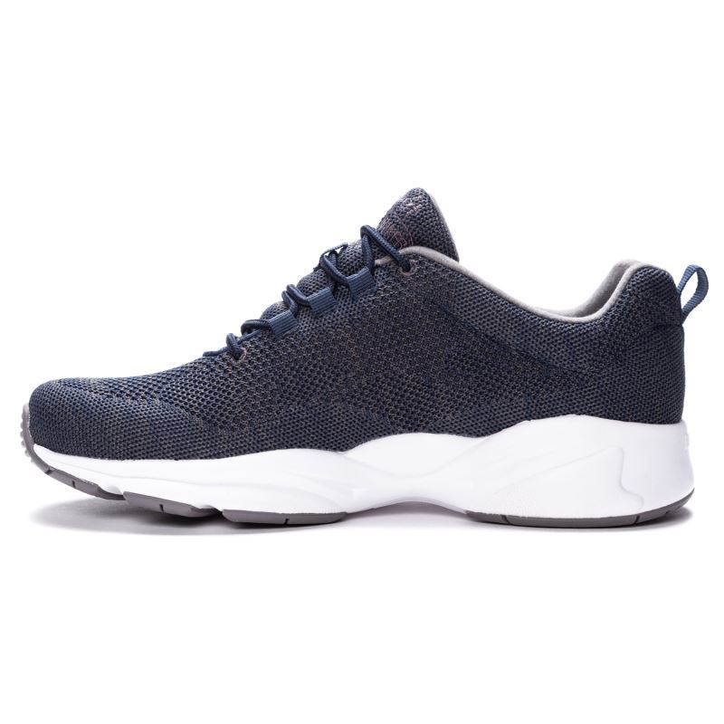 Propet Shoes Men's Stability Fly-Navy/Grey