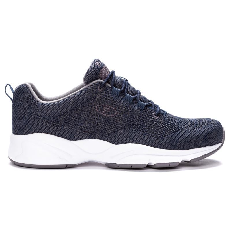 Propet Shoes Men's Stability Fly-Navy/Grey