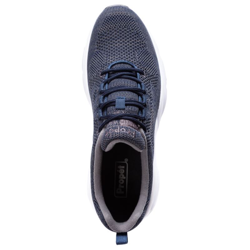 Propet Shoes Men's Stability Fly-Navy/Grey