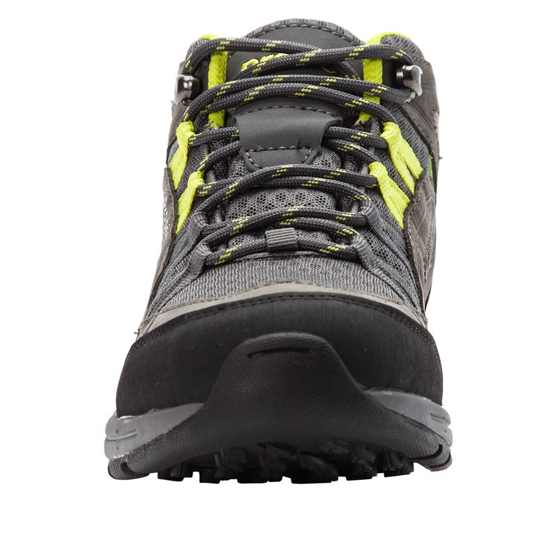 Propet Shoes Women's Propet Peak-Dk Grey/Lime - Click Image to Close