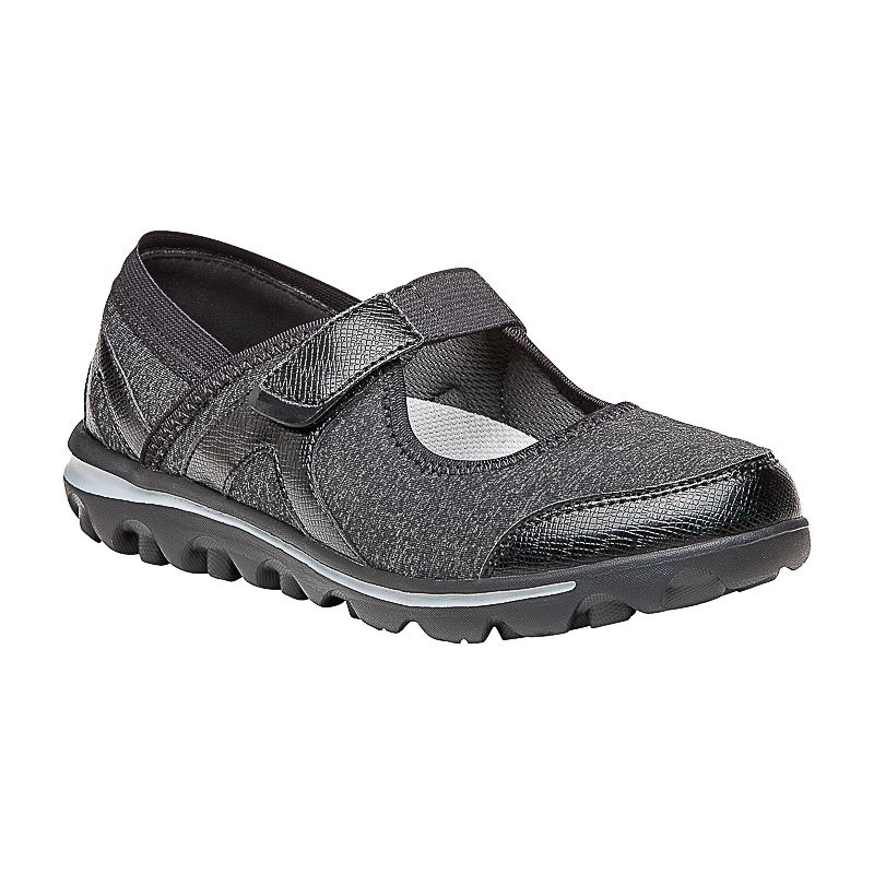 Propet Shoes Women's Onalee-Grey/Black - Click Image to Close