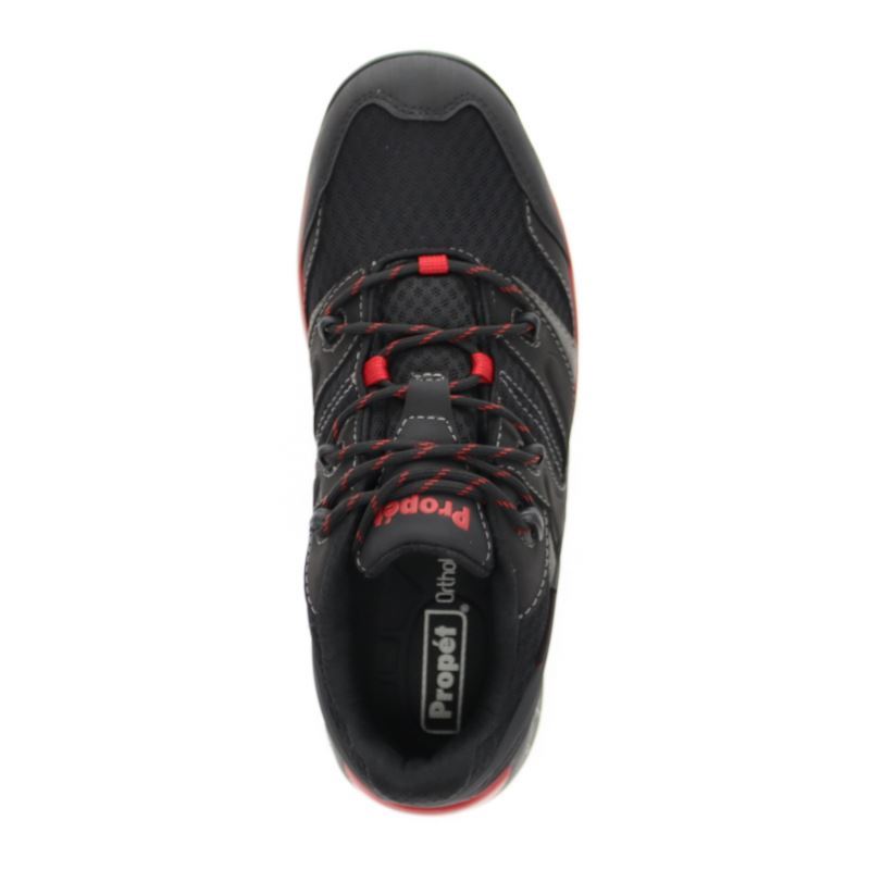 Propet Shoes Men's Vercors-Black/Red