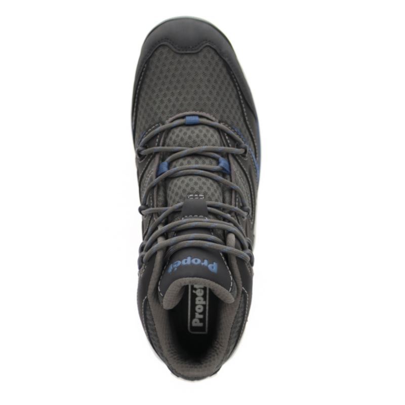 Propet Shoes Men's Veymont-Grey/Blue - Click Image to Close