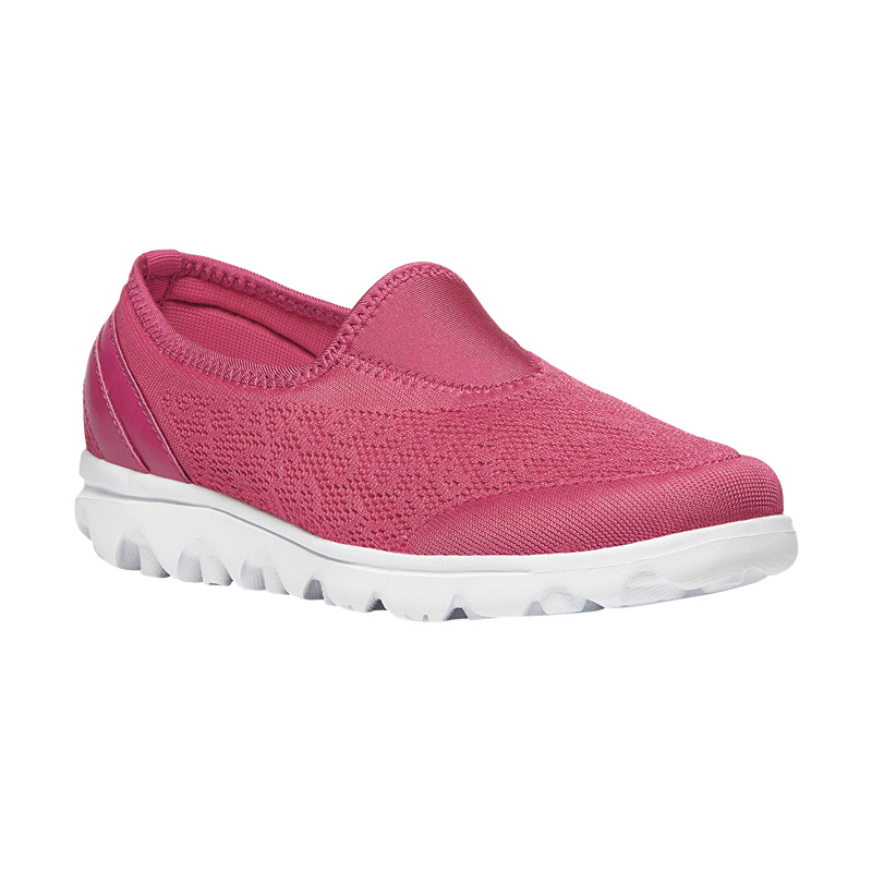 Propet Shoes Women's TravelActive Slip-On-Watermelon Red