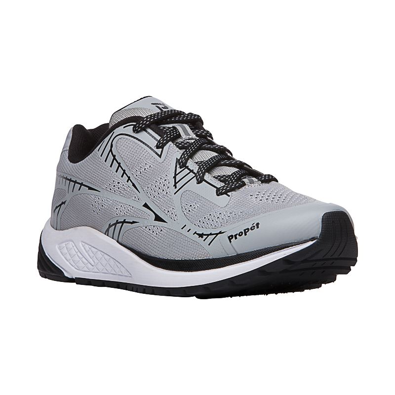 Propet Shoes Men's Propet One LT-Silver/Black