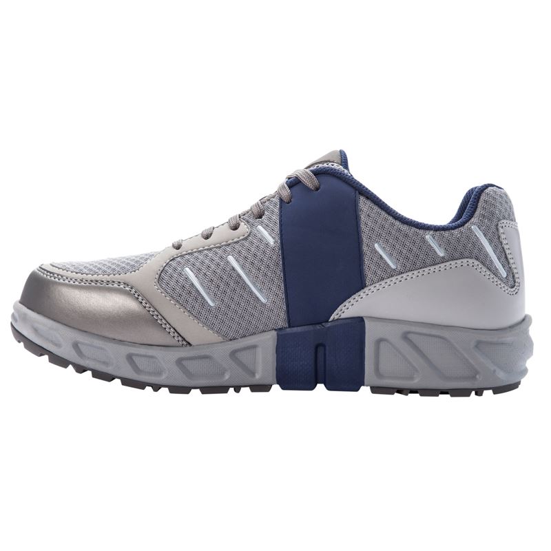 Propet Shoes Men's Matthew-Grey/Navy