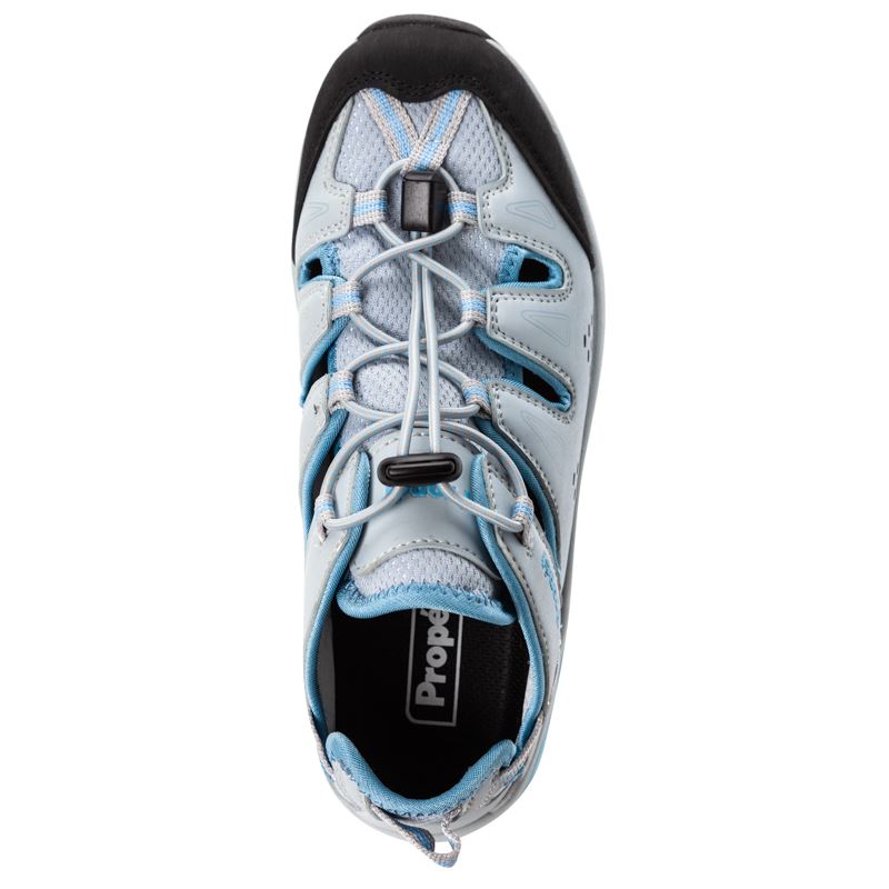Propet Shoes Women's Piper-Lt Grey/Lt Blue - Click Image to Close