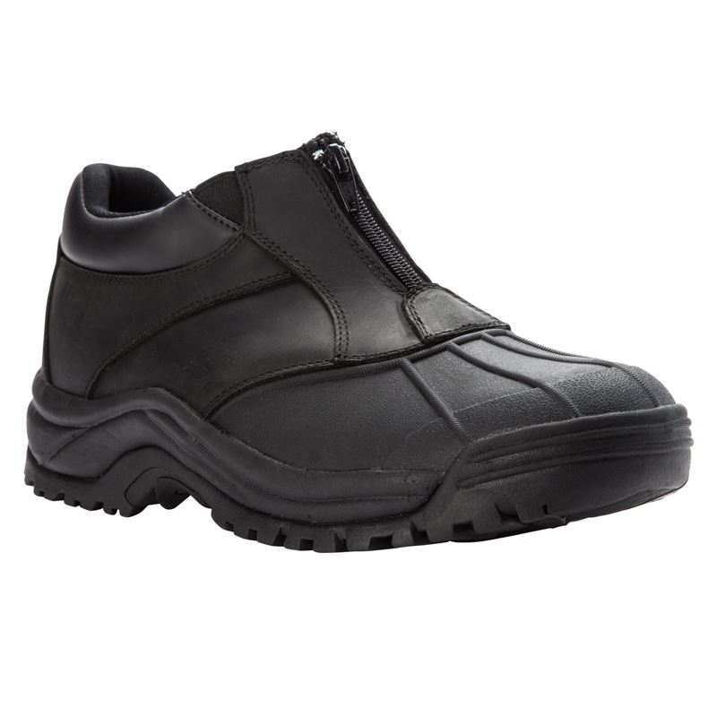 Propet Shoes Men's Blizzard Ankle Zip-Black - Click Image to Close