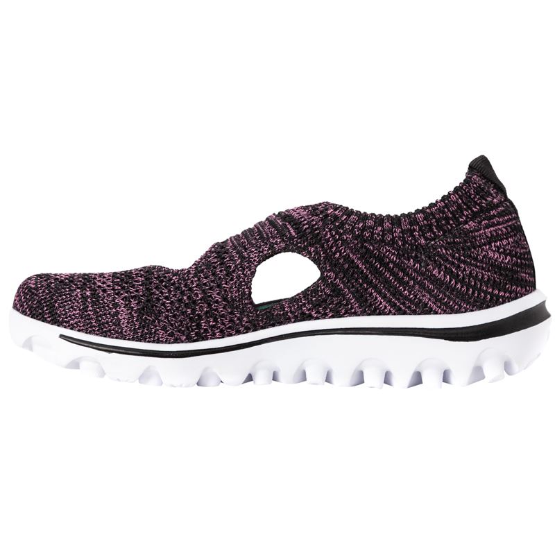 Propet Shoes Women's TraveActiv Avid-Black/Berry