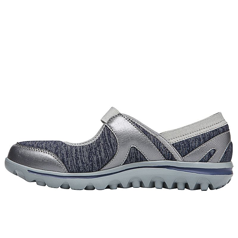 Propet Shoes Women's Onalee-Blue/Silver - Click Image to Close
