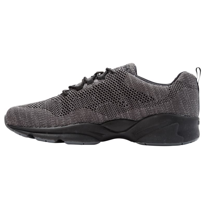 Propet Shoes Men's Stability Fly-Dk Grey/Lt Grey