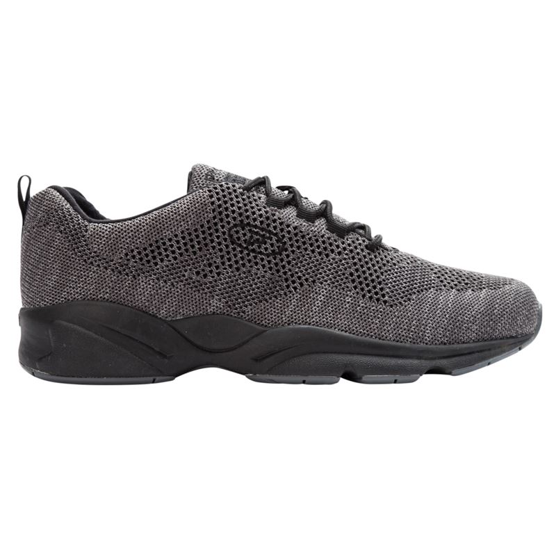 Propet Shoes Men's Stability Fly-Dk Grey/Lt Grey