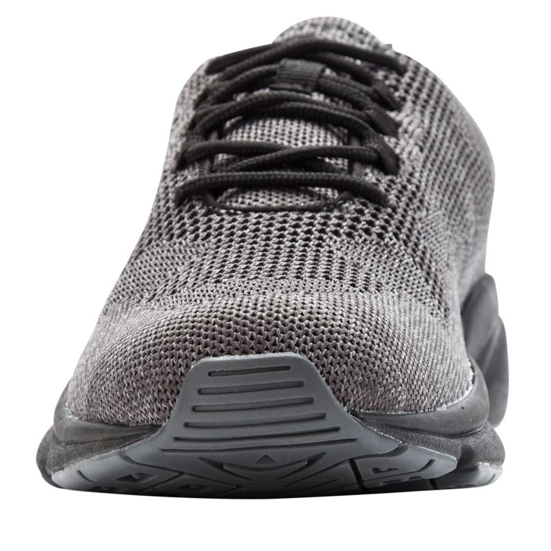 Propet Shoes Men's Stability Fly-Dk Grey/Lt Grey