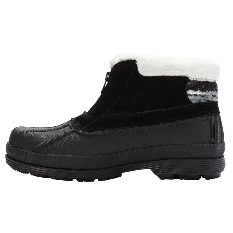 Propet Shoes Women's Lumi Ankle Zip-Black/White - Click Image to Close