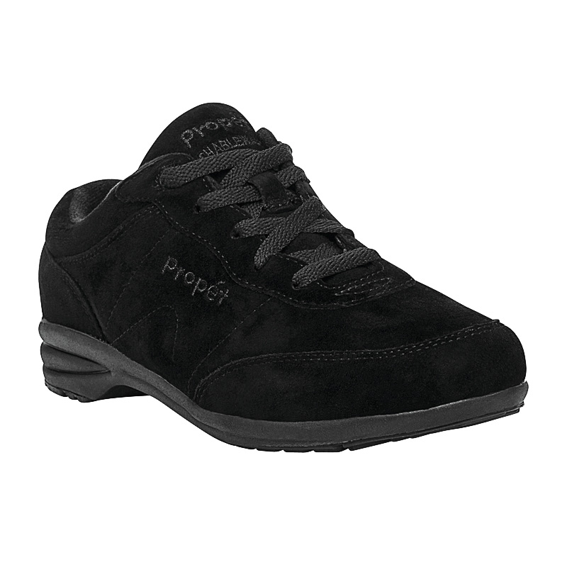 Propet Shoes Women's Washable Walker-SR Black Suede