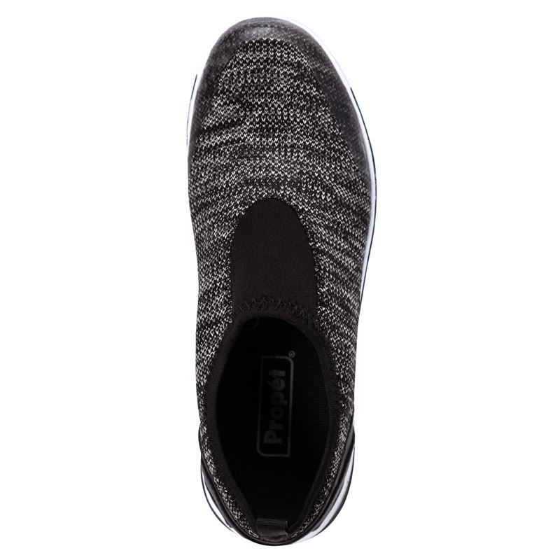 Propet Shoes Women's TravelActive Slip-On-Black Heather