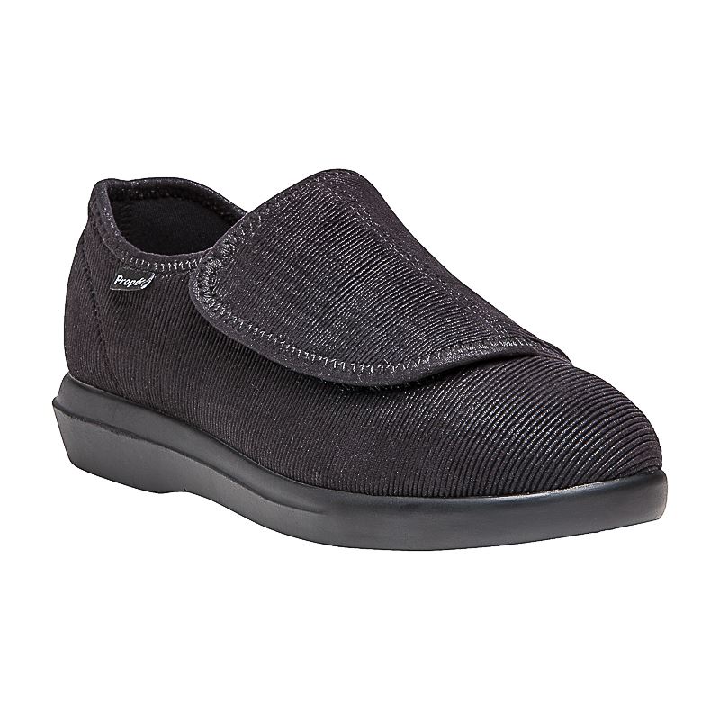 Propet Shoes Women's Cush'n Foot-Black Corduroy