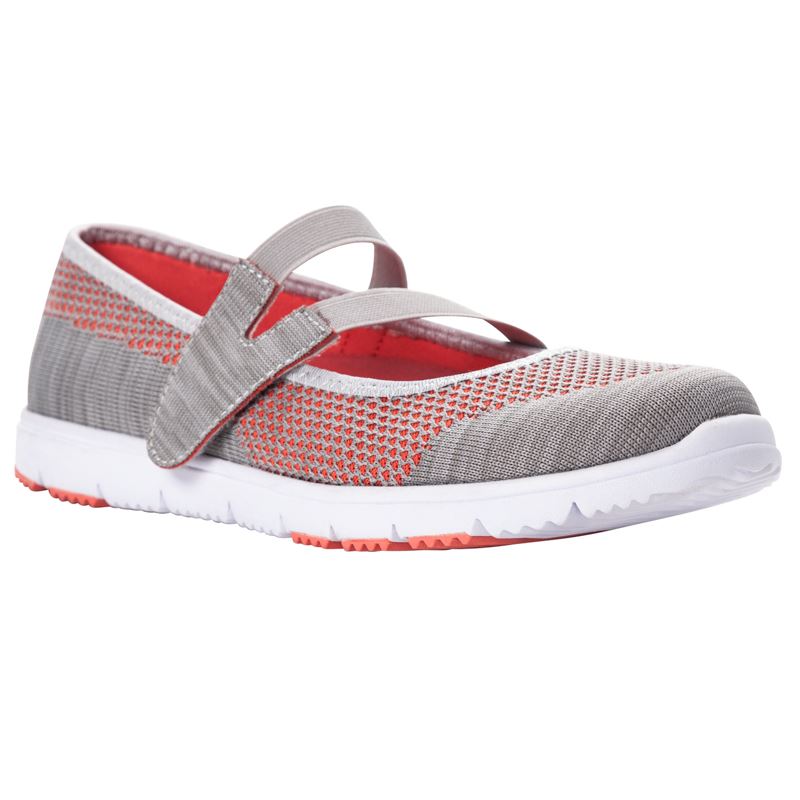 Propet Shoes Women's TravelWalker™ EVO Mary Jane-Lt Grey - Click Image to Close