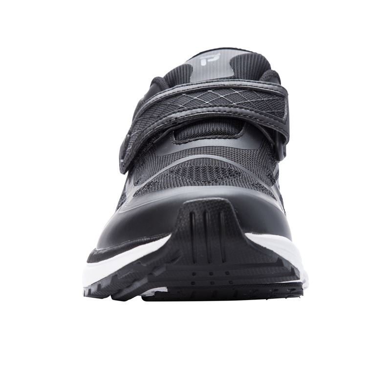 Propet Shoes Men's Propet One Strap-Black/Dk Grey