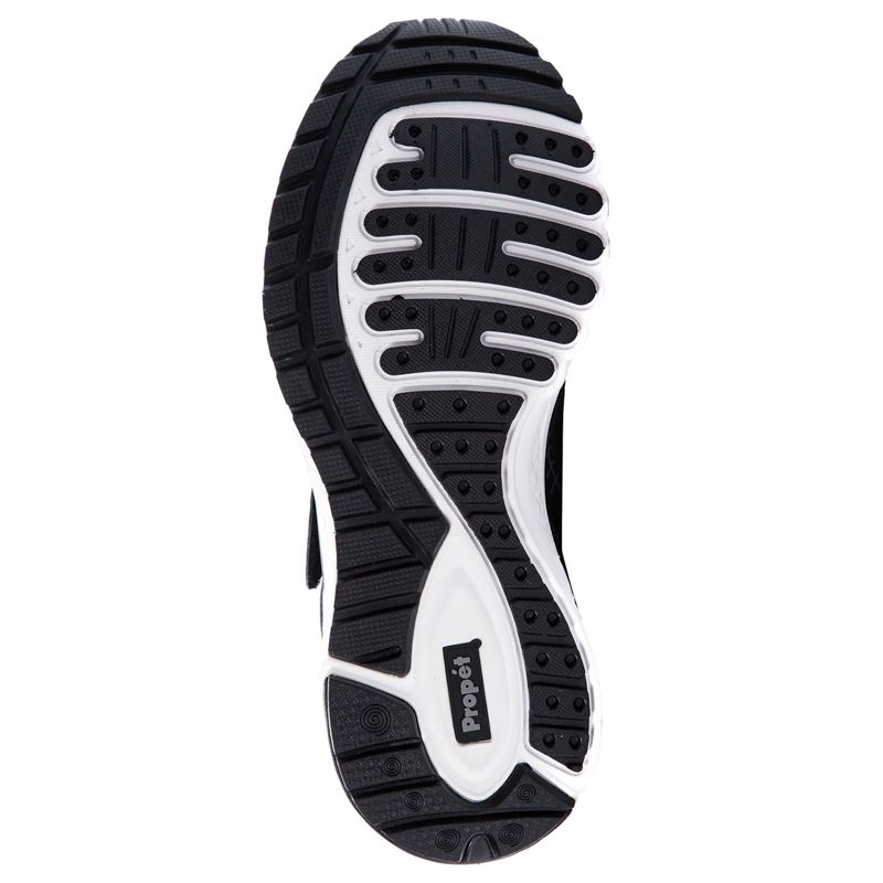 Propet Shoes Men's Propet One Strap-Black/Dk Grey