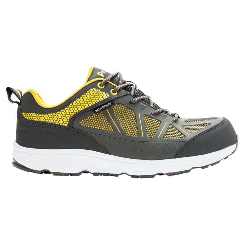 Propet Shoes Men's Seeley-Grey/Yellow - Click Image to Close