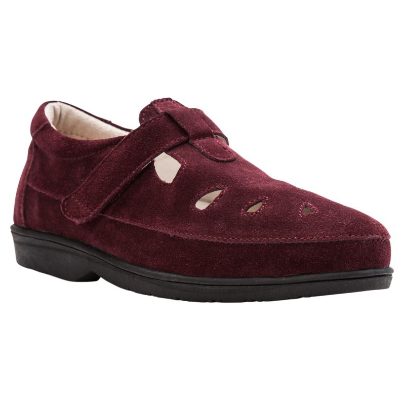 Propet Shoes Women's Ladybug-Wine Suede - Click Image to Close