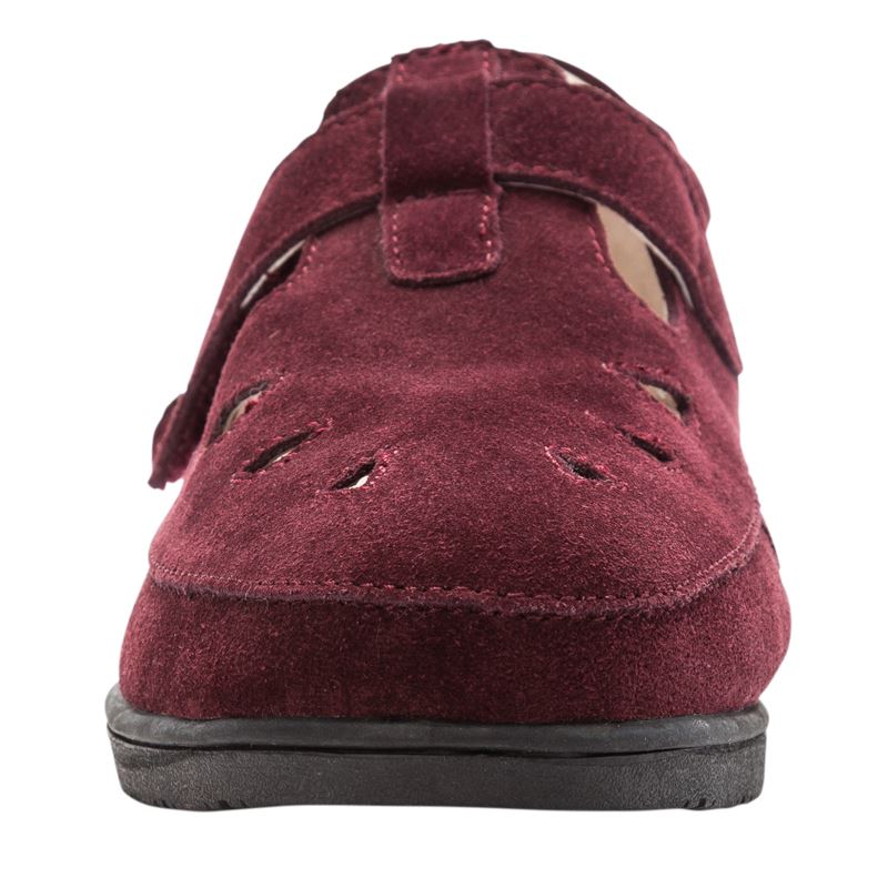 Propet Shoes Women's Ladybug-Wine Suede