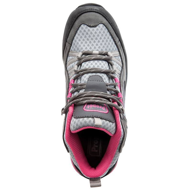 Propet Shoes Women's Propet Peak-Grey/Berry - Click Image to Close