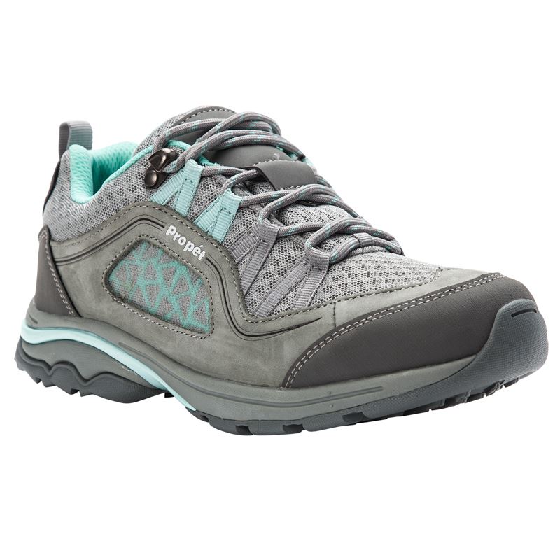 Propet Shoes Women's Propet Piccolo-Grey/Mint - Click Image to Close