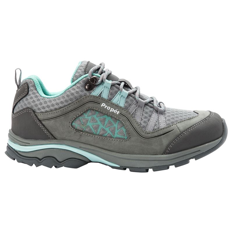 Propet Shoes Women's Propet Piccolo-Grey/Mint - Click Image to Close