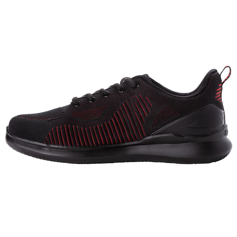 Propet Shoes Men's Viator Fuse-Black/Red