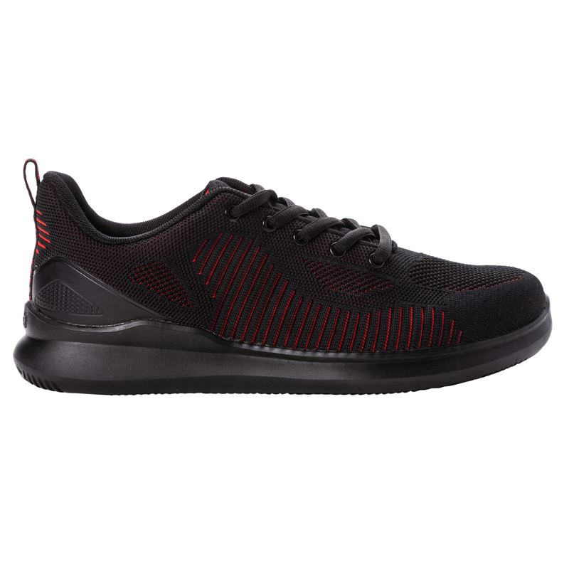 Propet Shoes Men's Viator Fuse-Black/Red