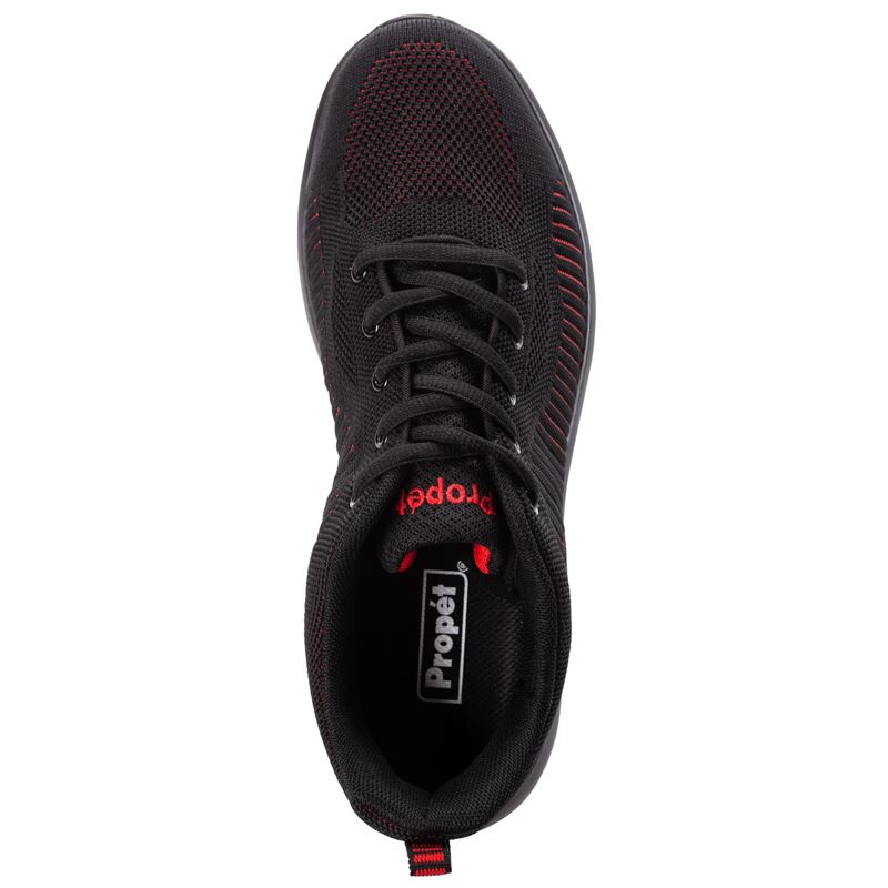 Propet Shoes Men's Viator Fuse-Black/Red - Click Image to Close