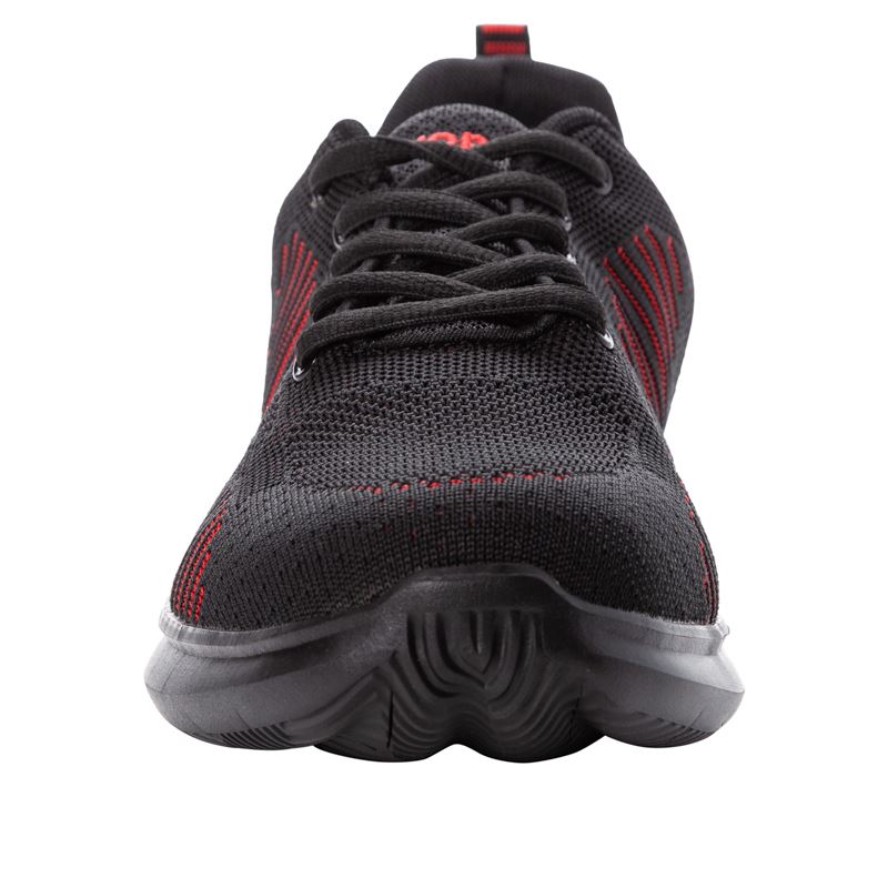 Propet Shoes Men's Viator Fuse-Black/Red - Click Image to Close