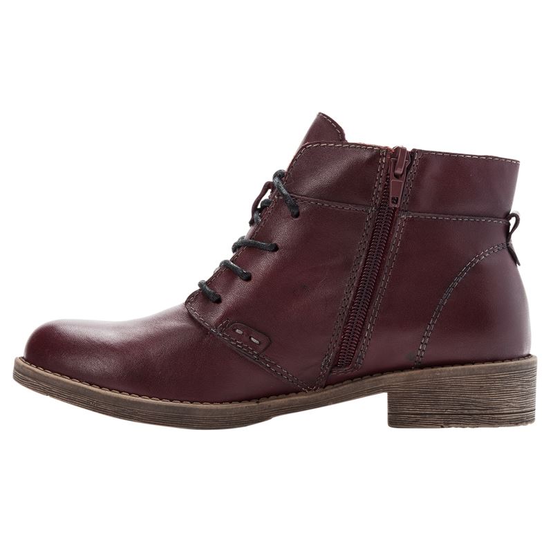 Propet Shoes Women's Tatum Lace Bootie-Rich Burgundy