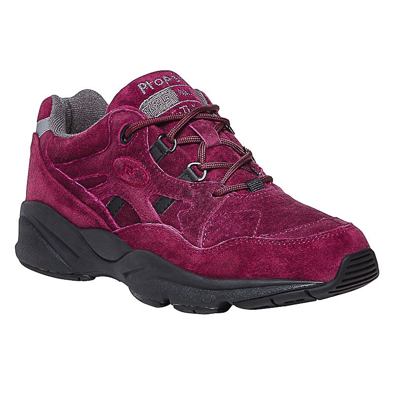 Propet Shoes Women's Stability Walker-Berry Suede