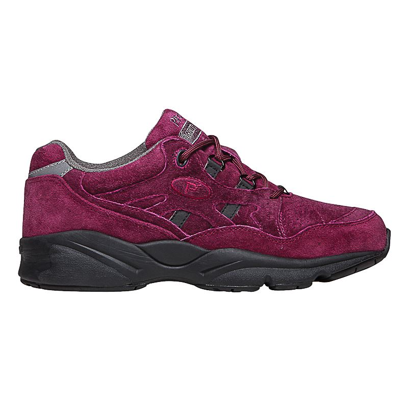 Propet Shoes Women's Stability Walker-Berry Suede - Click Image to Close