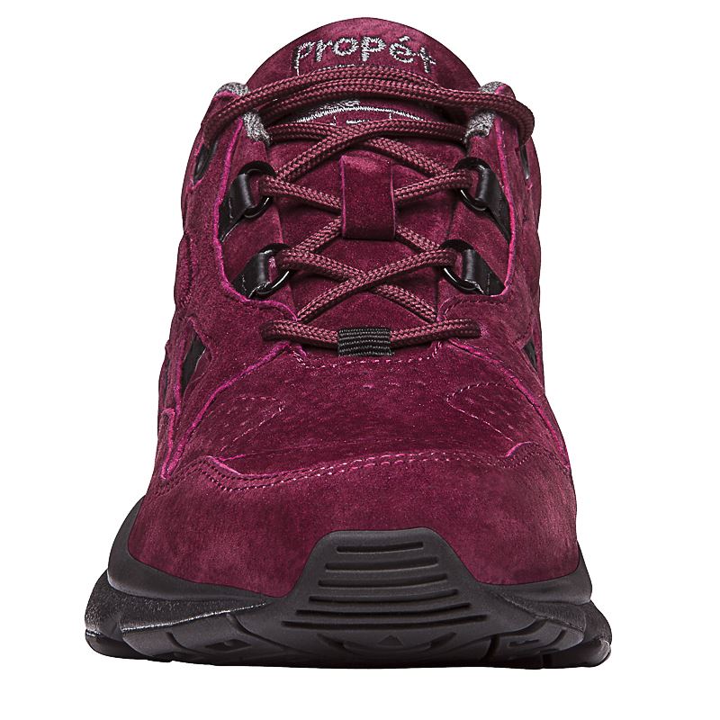 Propet Shoes Women's Stability Walker-Berry Suede