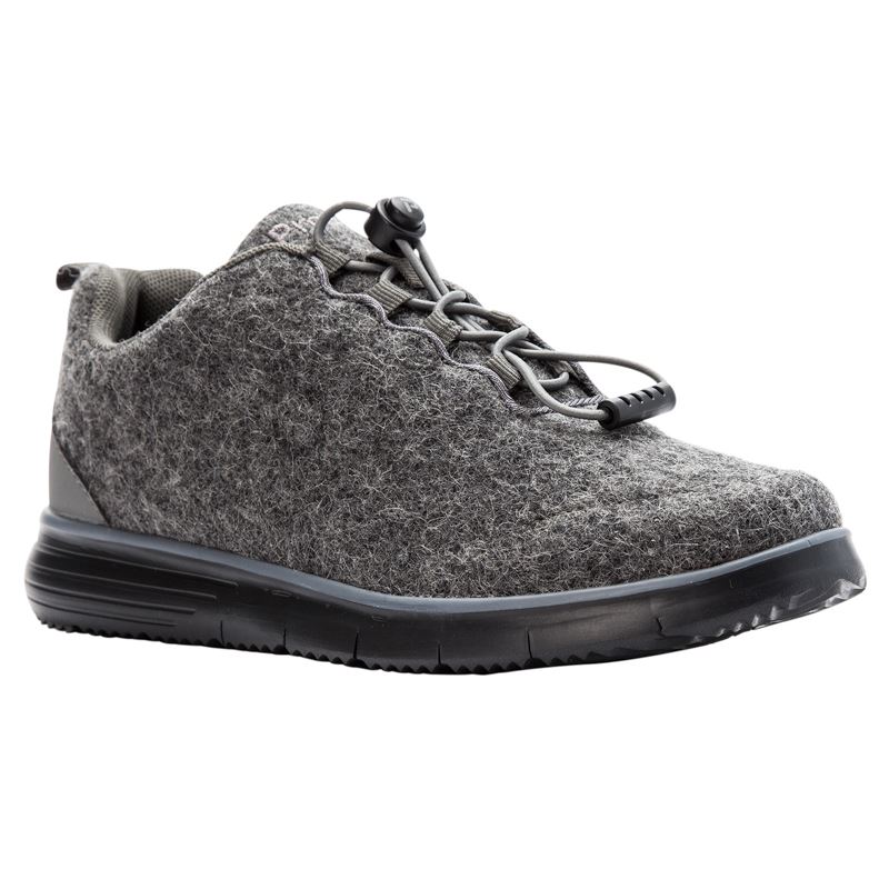 Propet Shoes Women's TravelFit Prestige-Grey Flannel