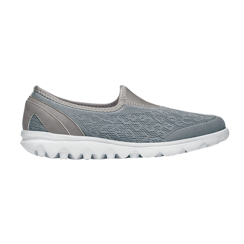 Propet Shoes Women's TravelActive Slip-On-Silver - Click Image to Close