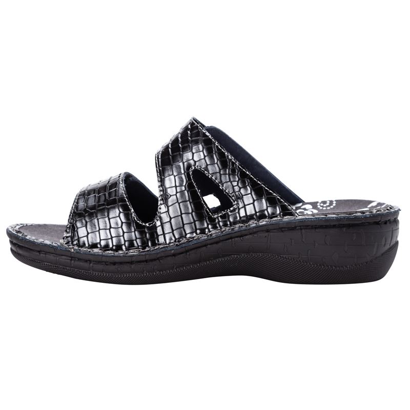 Propet Shoes Women's Joelle-Black Croco - Click Image to Close