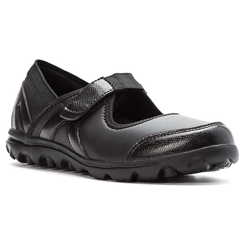 Propet Shoes Women's Onalee-All Black Smooth