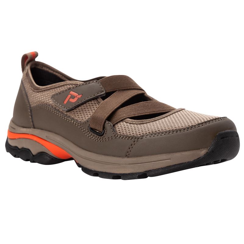 Propet Shoes Women's Poppy-Khaki/Burnt Orange