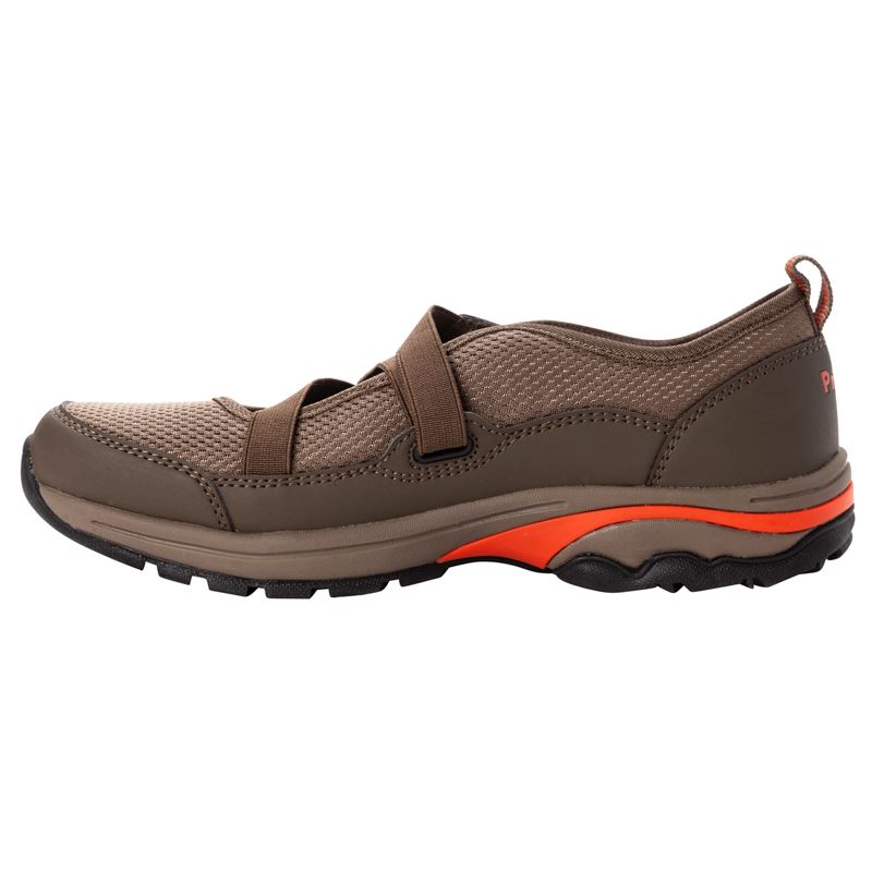 Propet Shoes Women's Poppy-Khaki/Burnt Orange - Click Image to Close